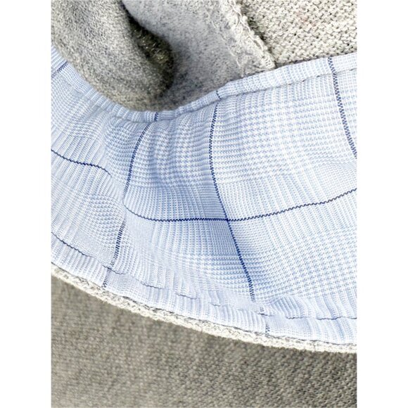 Threadwize Mens 100% Cotton Gray Polo LSV 1/4 Button Down Shirt Sz XL - Picture 4 of 9